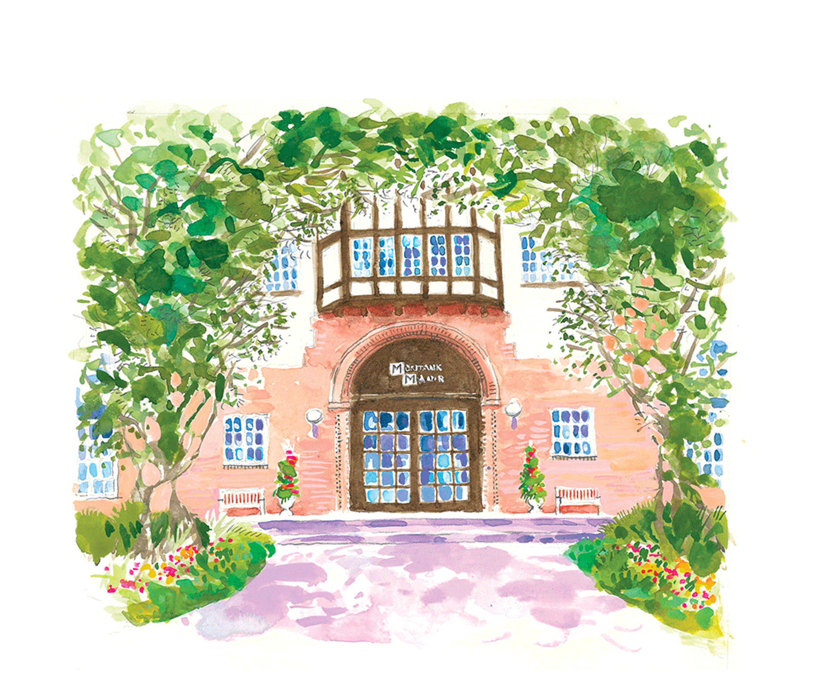 montauk manor watercolor